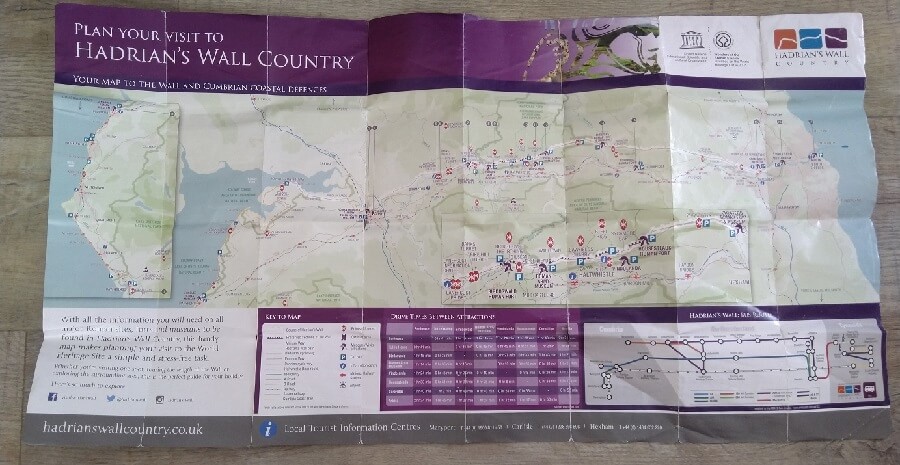 hadrians wall map